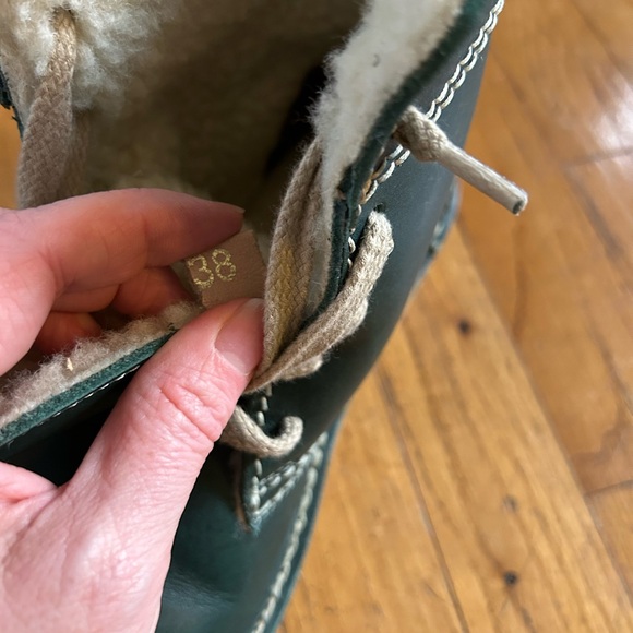 Duckfeet Wool-Lined ODENSE GREEN boots size 38 - Picture 9 of 9